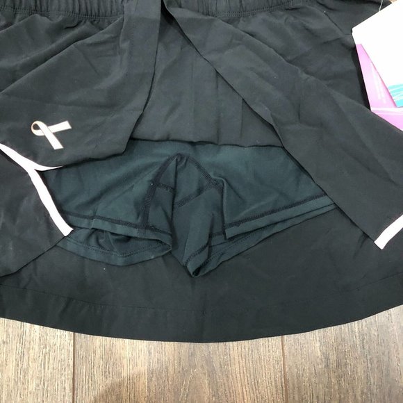 Brooks Breast Cancer Awareness Running Tennis Women Equilibrium Skirt SKORT Sz L - Picture 6 of 9